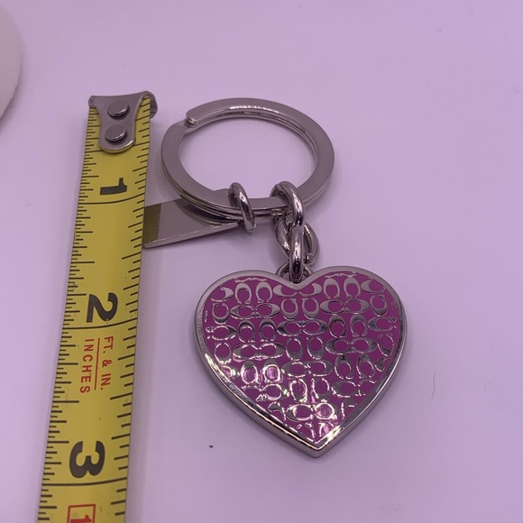 Coach Pink Heart Keychains - Picture 4 of 5